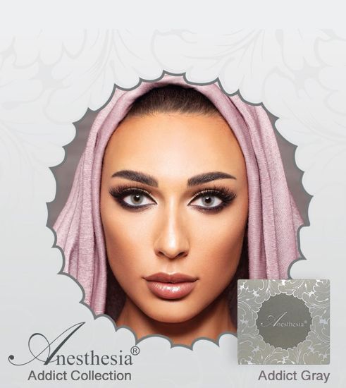صورة عدسات ملونة للتخدير - Addict Gray 3543