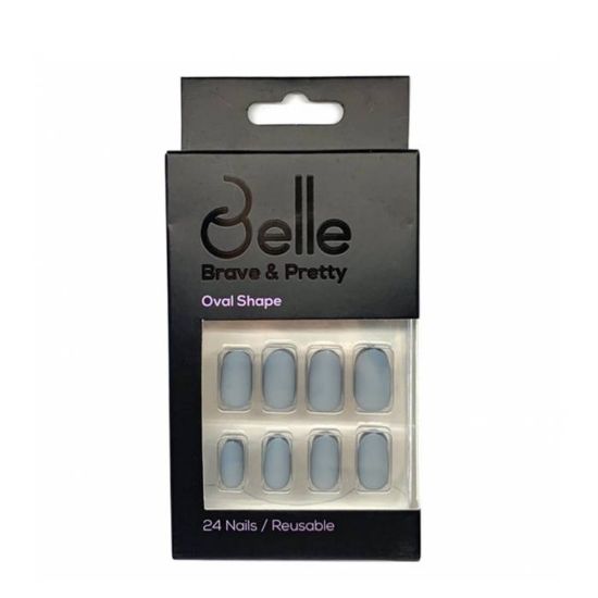 صورة أظافر صناعية بحافة بيضاوية - AC-00062