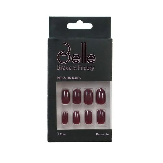 صورة أظافر صناعية بحافة بيضاوية - AC-00063