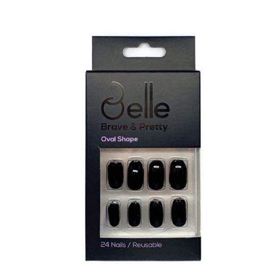 صورة أظافر صناعية بحافة بيضاوية - AC-00065