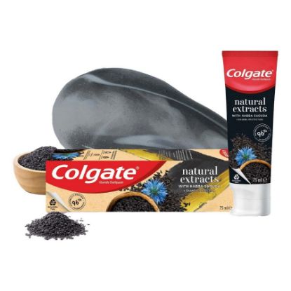 صورة كولجيت معجون أسنان ناتشرالز مع الحبه السودا + حمايه مينا الا