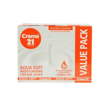 صورة CREME21 - صابون  كريم اكوا سوفت الناعم3+1