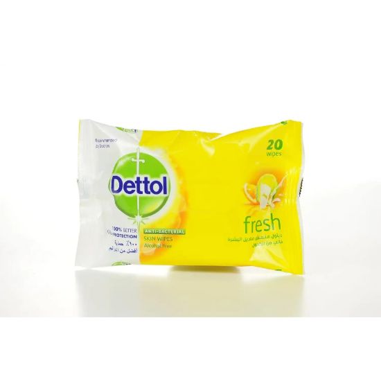 صورة ديتول مناديل مبلله مضاده للبكتريا  منعشه 20 منديل