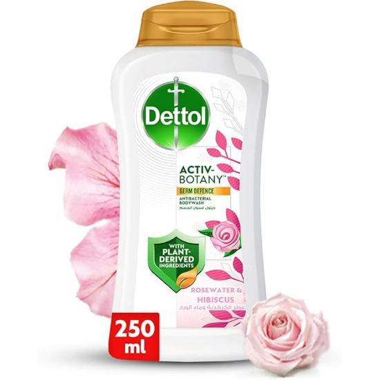 صورة ديتول غسول الجسم كركديه وماء الورد 250 مل