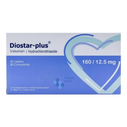 Picture of DIOSTAR PLUS 160/12.5 MG 30 TAB