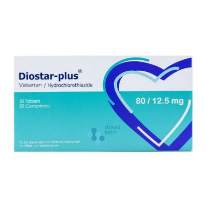 Picture of DIOSTAR PLUS 80/12.5 MG 30 TAB