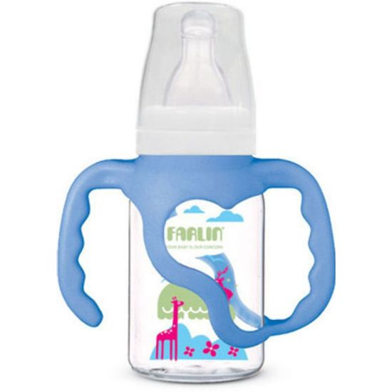 صورة فارلين رضاعة بلاستيك بيد حلمة سيلكون 120 مل 818