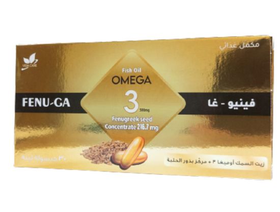 صورة كبسولات لينه فينو-غا عباره عن بدور الحلبه 216 مج +الاوميجا3