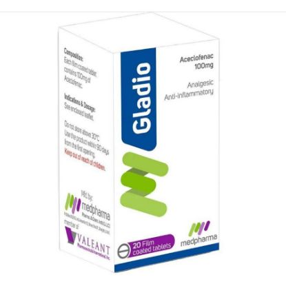 Picture of GLADIO 100 MG 20 TAB