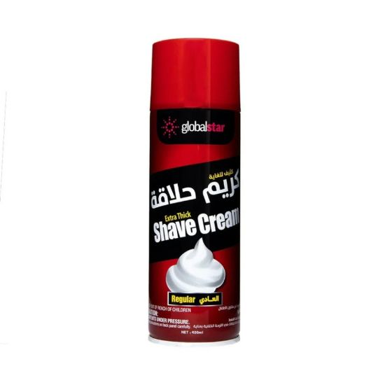 صورة جلوبال ستار رغوة حلاقة احمر ٤٠٠ مل