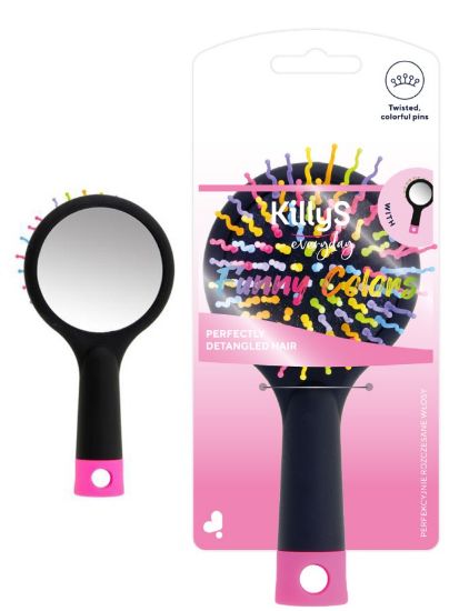 صورة إنترفيون فرشاه شعر ملونه مع مرايه