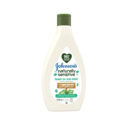 صورة جونسون بيبي غسول طبيعي عضوي للأطفال 395 مل