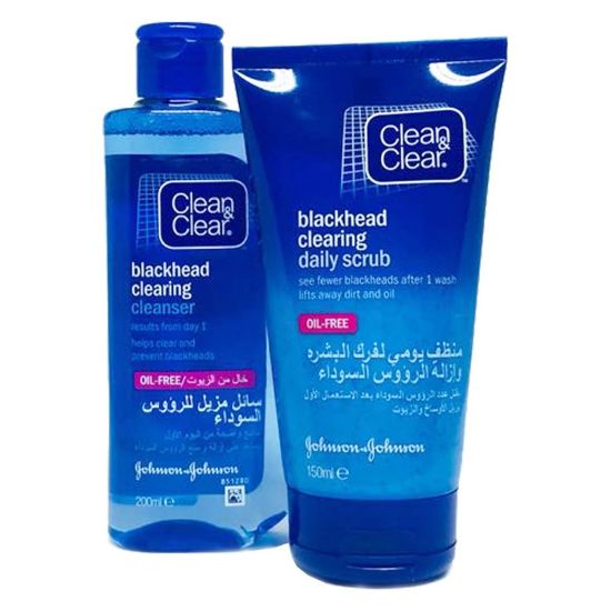 صورة جونسون كلين اند كلير مقشر للرؤوس السوداء 150 مل 1+1 مجاني