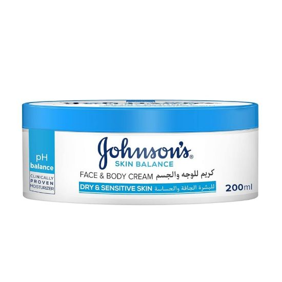 Picture of JOHNSON SKIN BALANCE CREAM FOR FACE AND BODY 200 ML