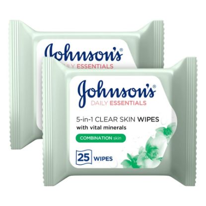 Picture of JOHNSON WIPES DAILY ESS CLEAR CLEANSING COMBINATION 25 PCS 3