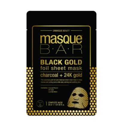 صورة ماسك بار قناع الذهب النقي مع الفحم  اللامع15ml
