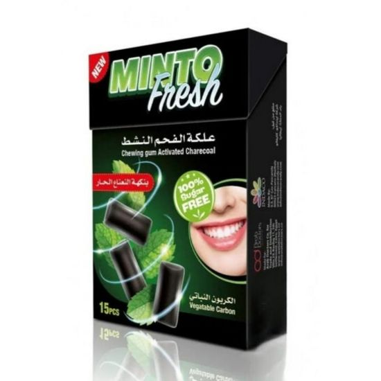 صورة  منتو فريش علكة الفحم النشط بنكهة النعناع الحار 21 ج - 15حبه