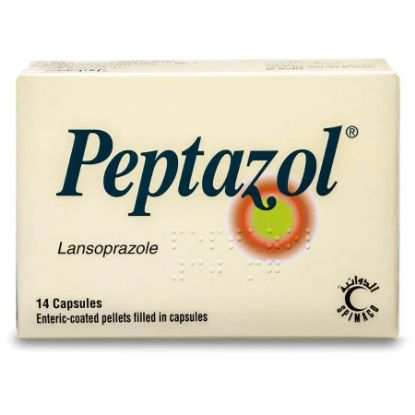 Picture of PEPTAZOL 30 MG 14 CAP