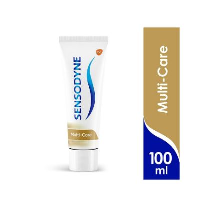 صورة سنسوداين مالتي كير مبيض معجون أسنان 100 مل + 33 % أكسترا