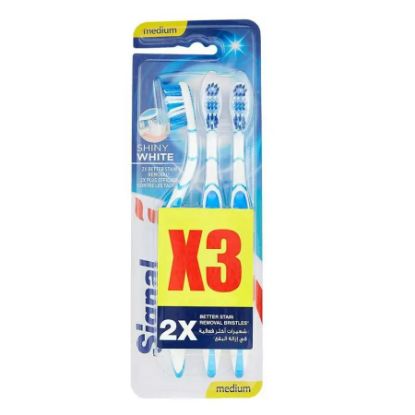 صورة أسيجنال فرشاة أسنان أبيض لامع وسط