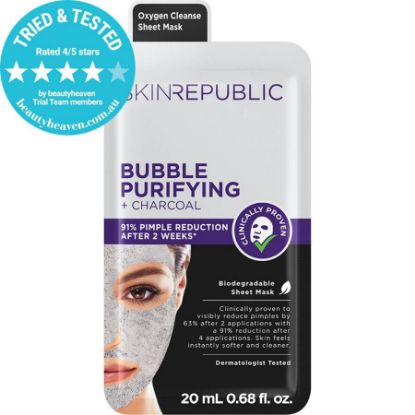 Picture of SKIN REPUBLIC BUBBLE PURIFYING CHARCOAL MASK SHEET 3121
