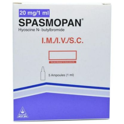 Picture of SPASMOPAN 20 MG  I.V/I.M/S.C 5 AMP