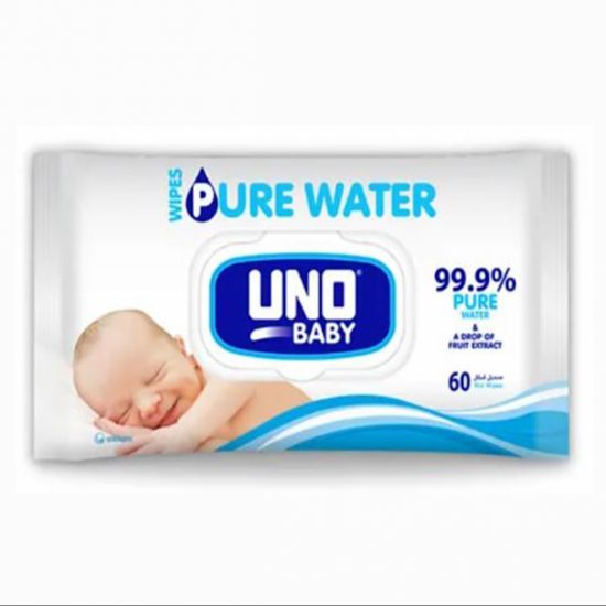 صورة مناديل مبللة بمياة نقية للأطفال 60 مناديل