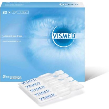 Picture of VISMED EYE DROPS 20 X 0.3 ML