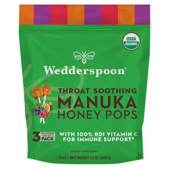 Picture of WEDDERSPOON ORGANIC MANUKA HONEY LOLLIPOP 3FLAVORS PACK-2706