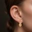 Picture of X8 BODY LUXURY EARRING WITH GOLD PLATED ZIRCON 8MM FE558