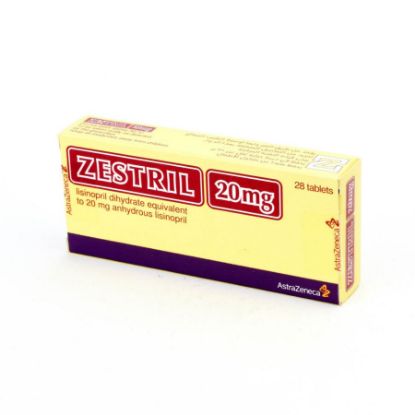 Picture of ZESTRIL 20 MG 28 TAB