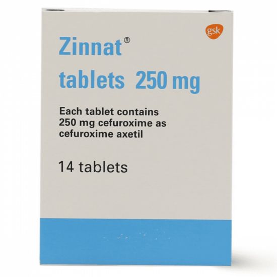 Picture of ZINNAT 250 MG 14 TAB
