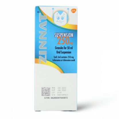 Picture of ZINNAT 250 MG SUSP 50 ML
