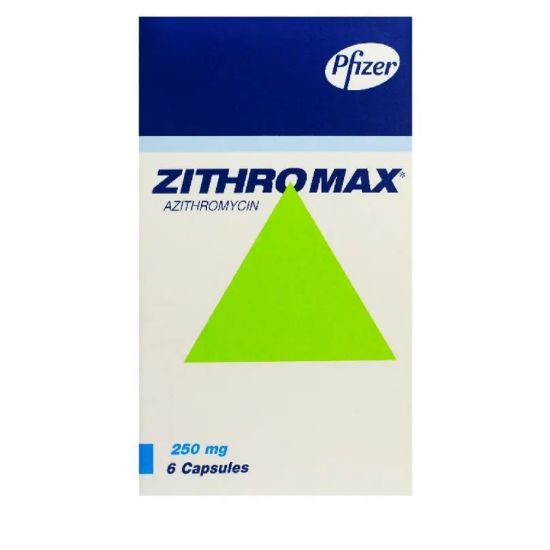 Picture of ZITHROMAX 250 MG 6 CAP