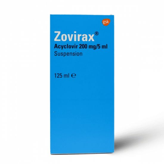Picture of ZOVIRAX 200 MG 5 ML SUSP 125 ML