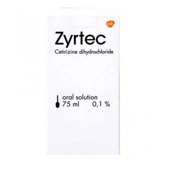 Picture of ZYRTEC 0.1% SYRUP 75 ML