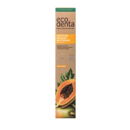 Picture of Ecodenta Certified Organic Whitening Toothpaste With Papaya Extract, 75ml