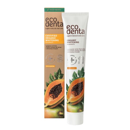 Picture of Ecodenta Certified Organic Whitening Toothpaste With Papaya Extract, 75ml