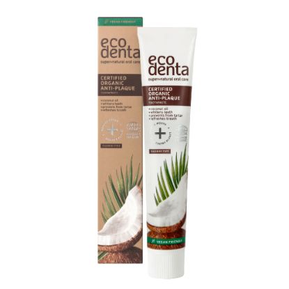 Picture of Ecodenta Certified Organic Anti-plaque Toothpaste With Coconut Oil, 75ml