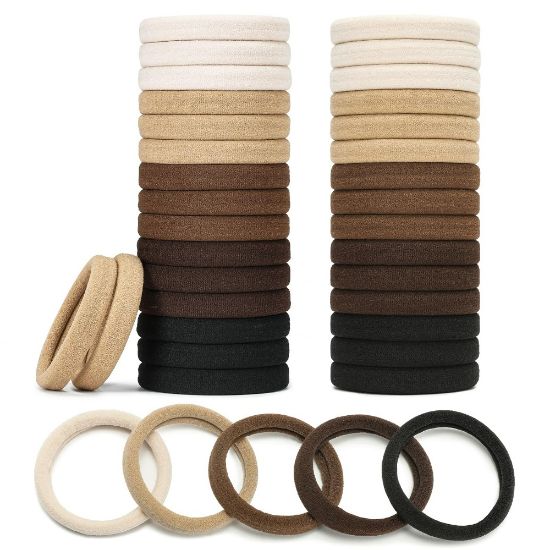 Picture of MIA COLOR BLENDED METAL FREE ELASTICS BLACK BROWN -00735
