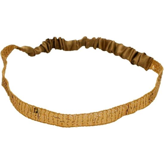 Picture of MIA GOLD SEQUINS SATIN ACRYLIC HEADBANDS 01317