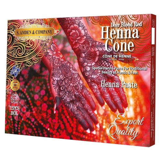 Picture of SAC Henna Cone Henna Paste (أحمر أو بني)