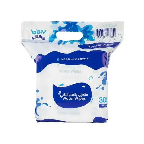 Picture of Rolana 99% Pure Water Wet Wipes - Special Offer - 3 in 100 Wipes