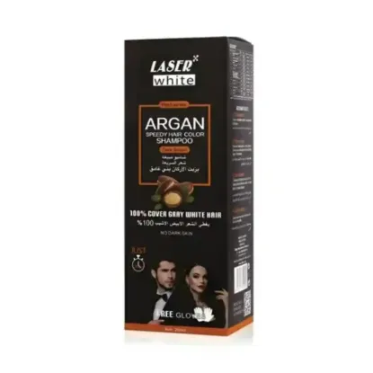 Picture of ليزر وايت بني غامق 200 ml شامبو أرجان صبغة الشعر