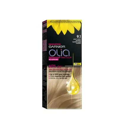 Picture of Garnier Olia Ammonia-Free Hair Color - Light Ash Blonde 9.1