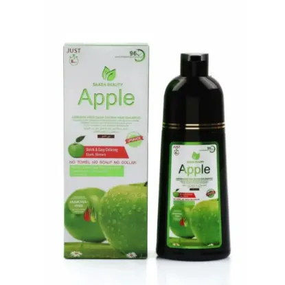Picture of سعادة بيوتي ابل صبغة شامبو بني اسود طبيعي 400ml