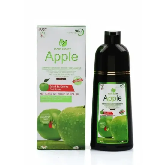 Picture of سعادة بيوتي ابل صبغة شامبو بني اسود طبيعي 400ml