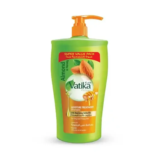 Picture of Vatika Moisture-Retaining Shampoo with Almond and Honey Extract - 1000ml