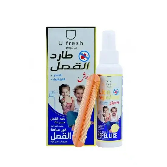Picture of U-Fresh Lice Repellent Spray with Mint and Rosemary - 120ml