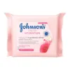 Picture of Johnson Wipes Face Care Refreshing Facial Cleansing Normal Skin Pink 25 pcs